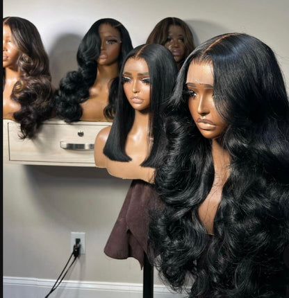 Black wave wig