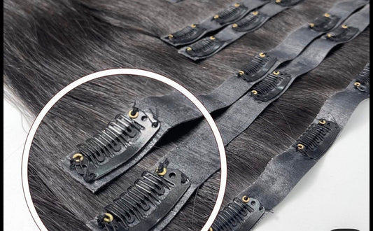 Clip in hair extensions